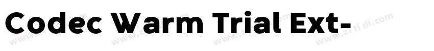 Codec Warm Trial Ext字体转换